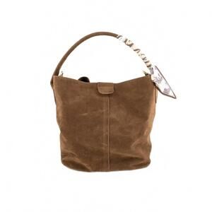 Chic Brown Suede Crossbody Bag